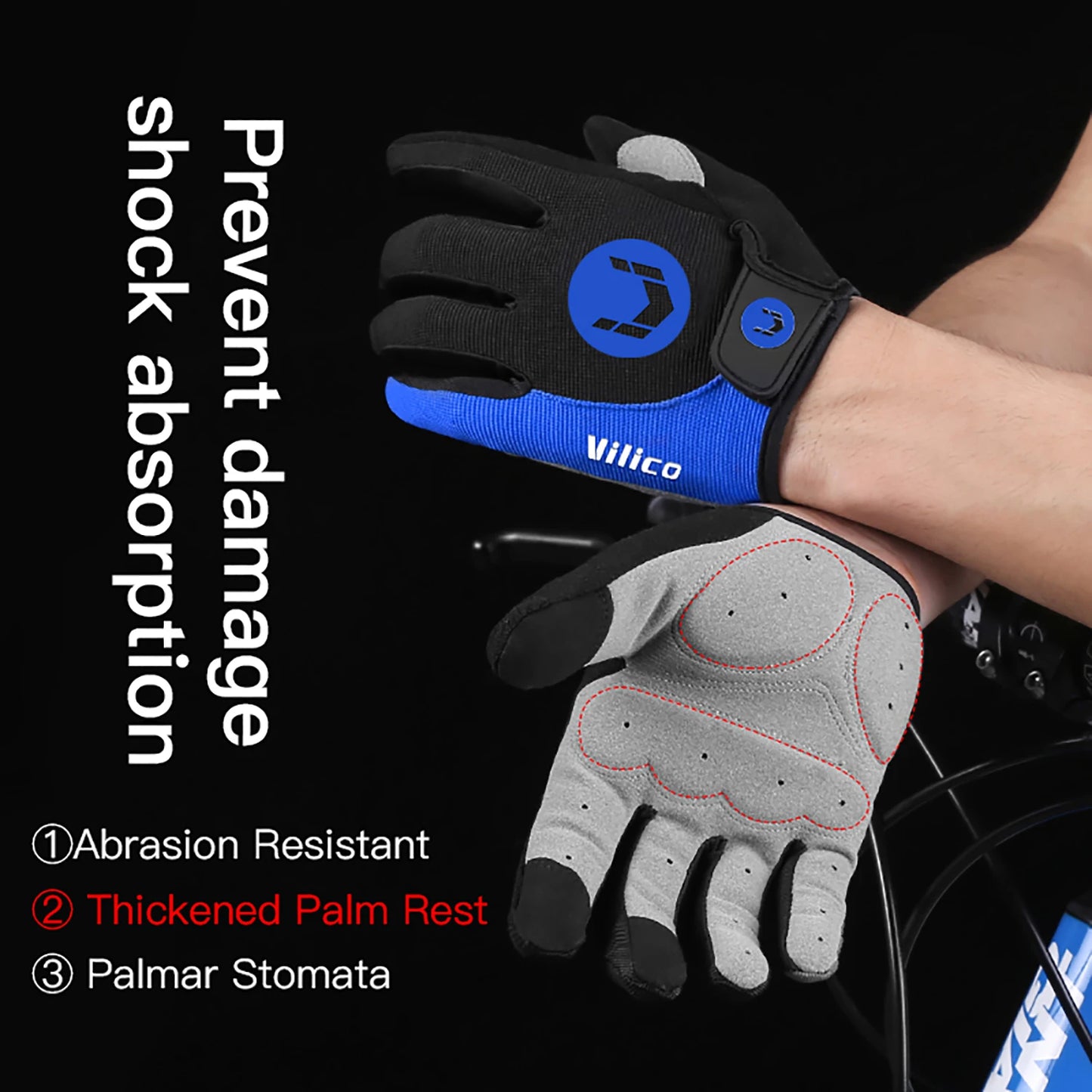 Fezrgea Full Finger Cycling Gloves – MTB Mountain Racing