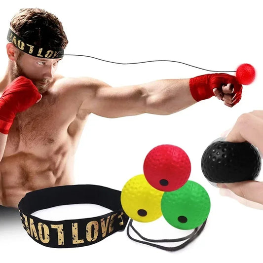 Head-Mounted Fighting Speed Training Boxing Reflex Ball