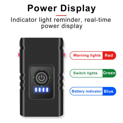 fivemi 2*T6 LED Bicycle Headlight – USB Rechargeable High Beam with 6 Modes & Handlebar Mount