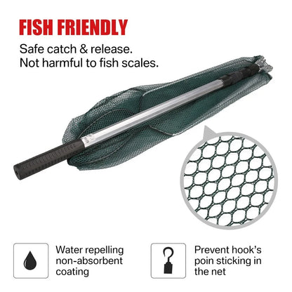 Telescopic Foldable Fishing Net – Aluminum Alloy Hand Net for Fly, Carp & Sea Fishing