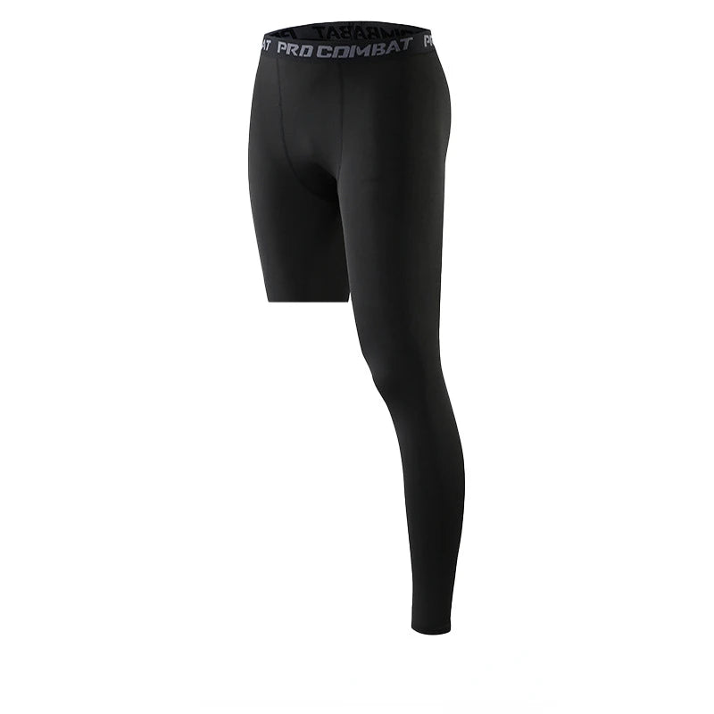 Men’s Single-Leg Basketball Compression Pants – Running Training Fitness Tights