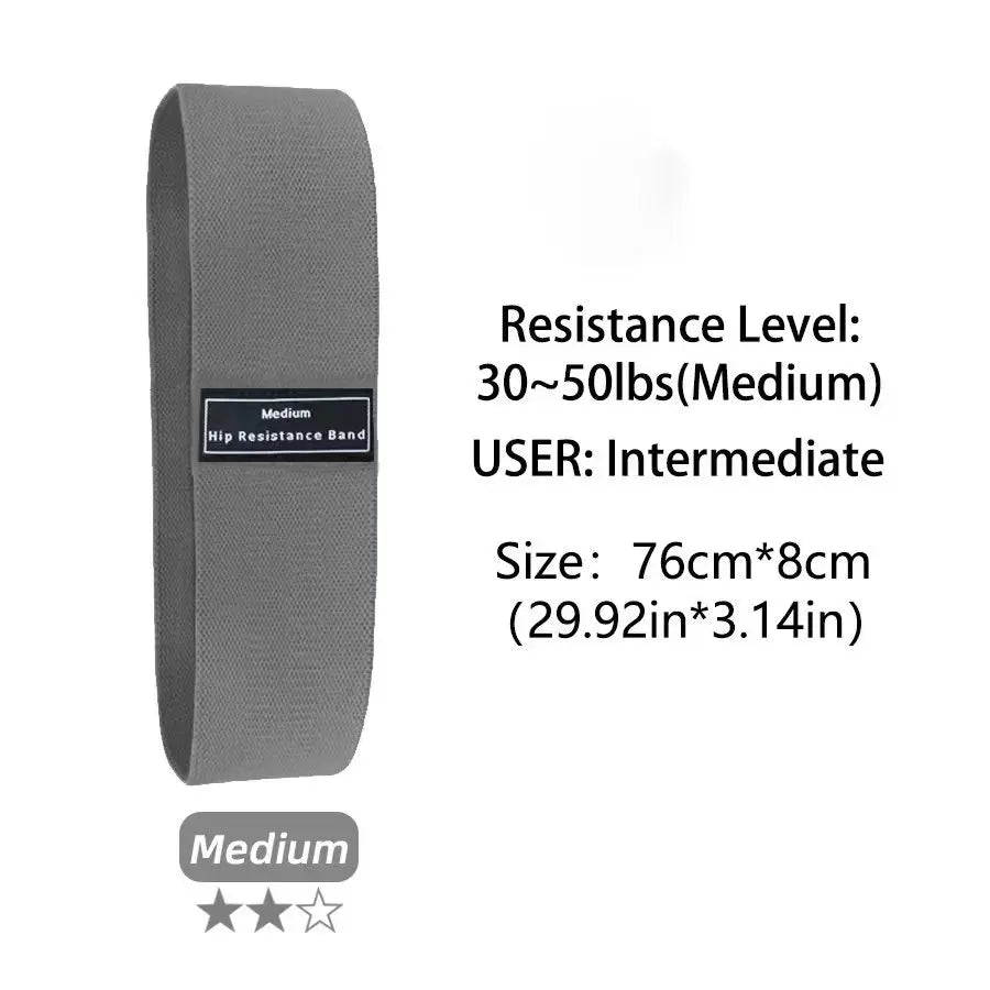 Fabric Resistance Hip Booty Bands – Unisex Glute & Thigh Workout Loops