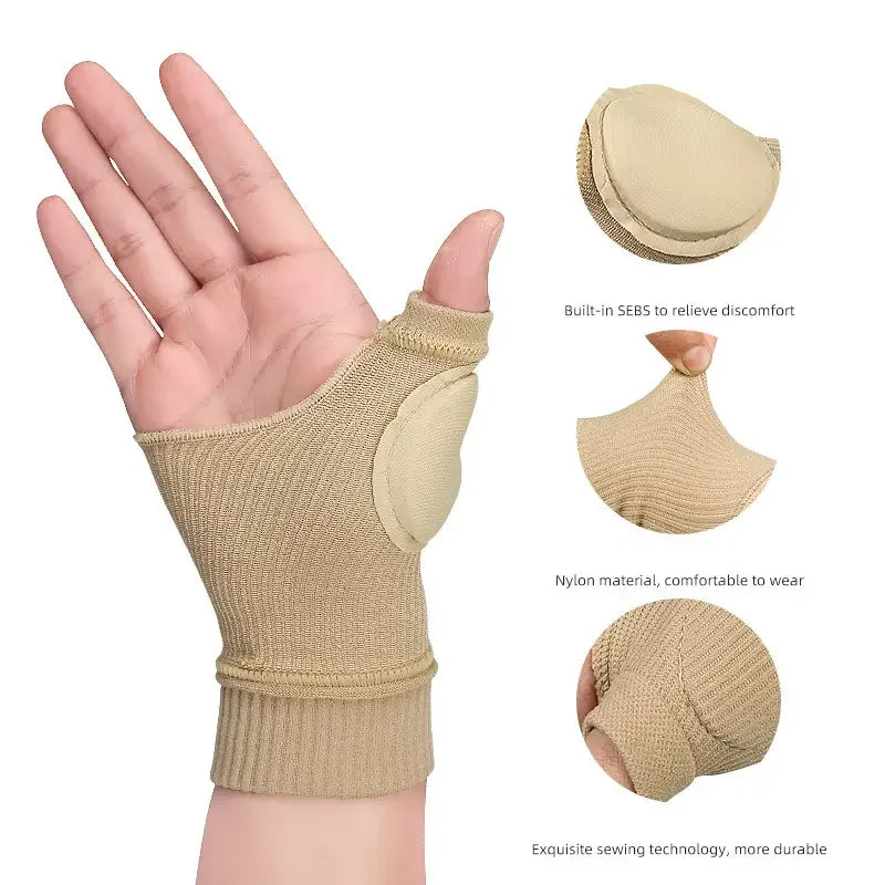 RooRuns Wrist & Thumb Compression Gloves – Arthritis Relief & Wrist Support for Adults