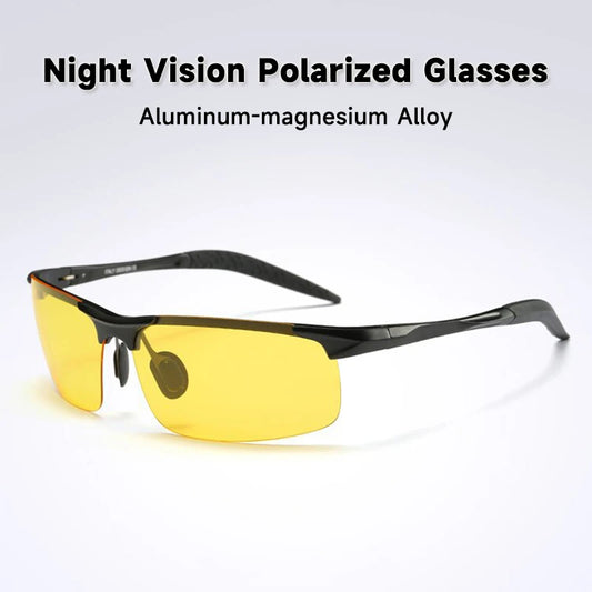 Men’s Polarized Night Vision Sunglasses – UV400 Day & Night Driving Glasses