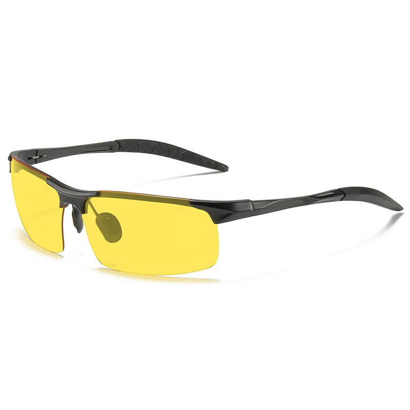 Men’s Polarized Night Vision Sunglasses – UV400 Day & Night Driving Glasses