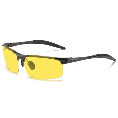 Men’s Polarized Night Vision Sunglasses – UV400 Day & Night Driving Glasses