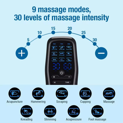 Physiotherapy TENS EMS Muscle Stimulator – Digital Body Massage & Slimming Device