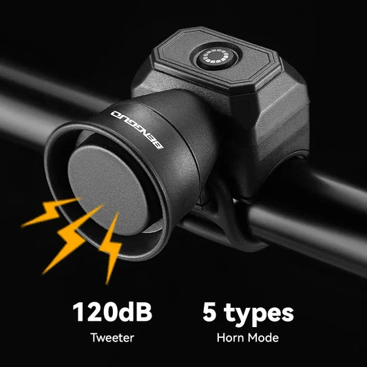 Mini USB Rechargeable Bicycle Horn – Waterproof Electronic Bike Bell