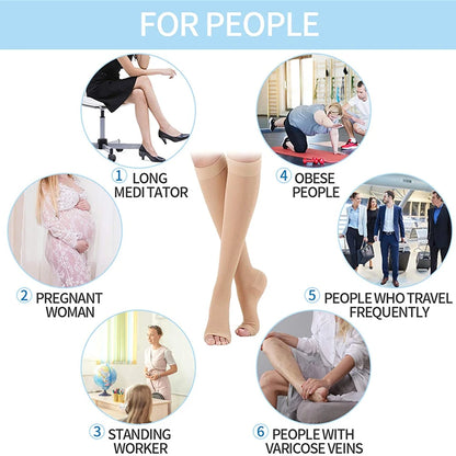 Burn Fat Zipper Compression Socks – Slimming & Varicose Vein Prevention