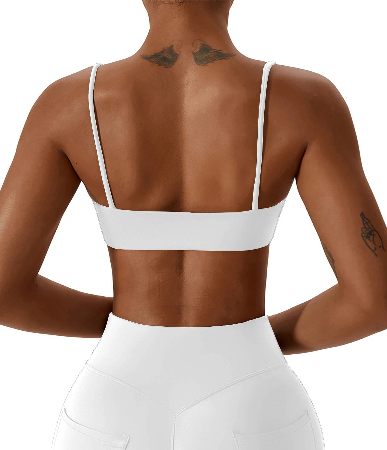 OVESPORT Nylon Sports Bra – Women's High-Performance Fitness & Yoga Top