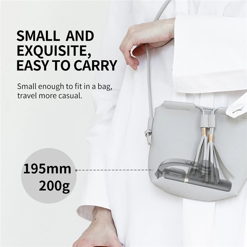 FGCLSY 2024 New Gimbal Stabilizer Selfie Stick Wireless Foldable Tripod with Bluetooth Shutter Monopod for IOS Android