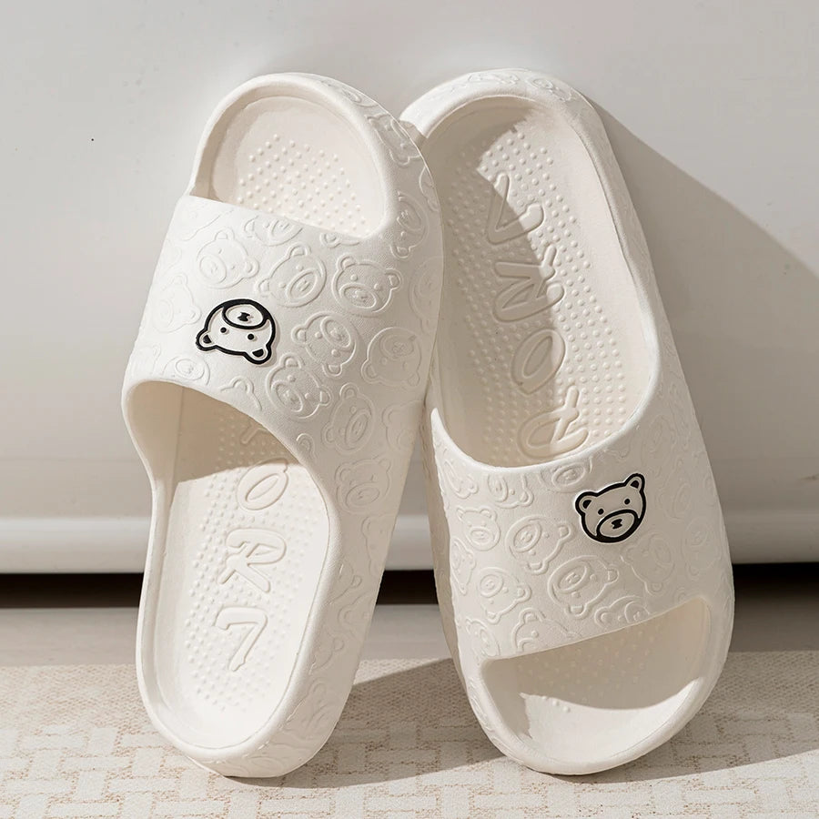 Women's Summer Animal Print Bathroom Slippers – Indoor Home Comfort