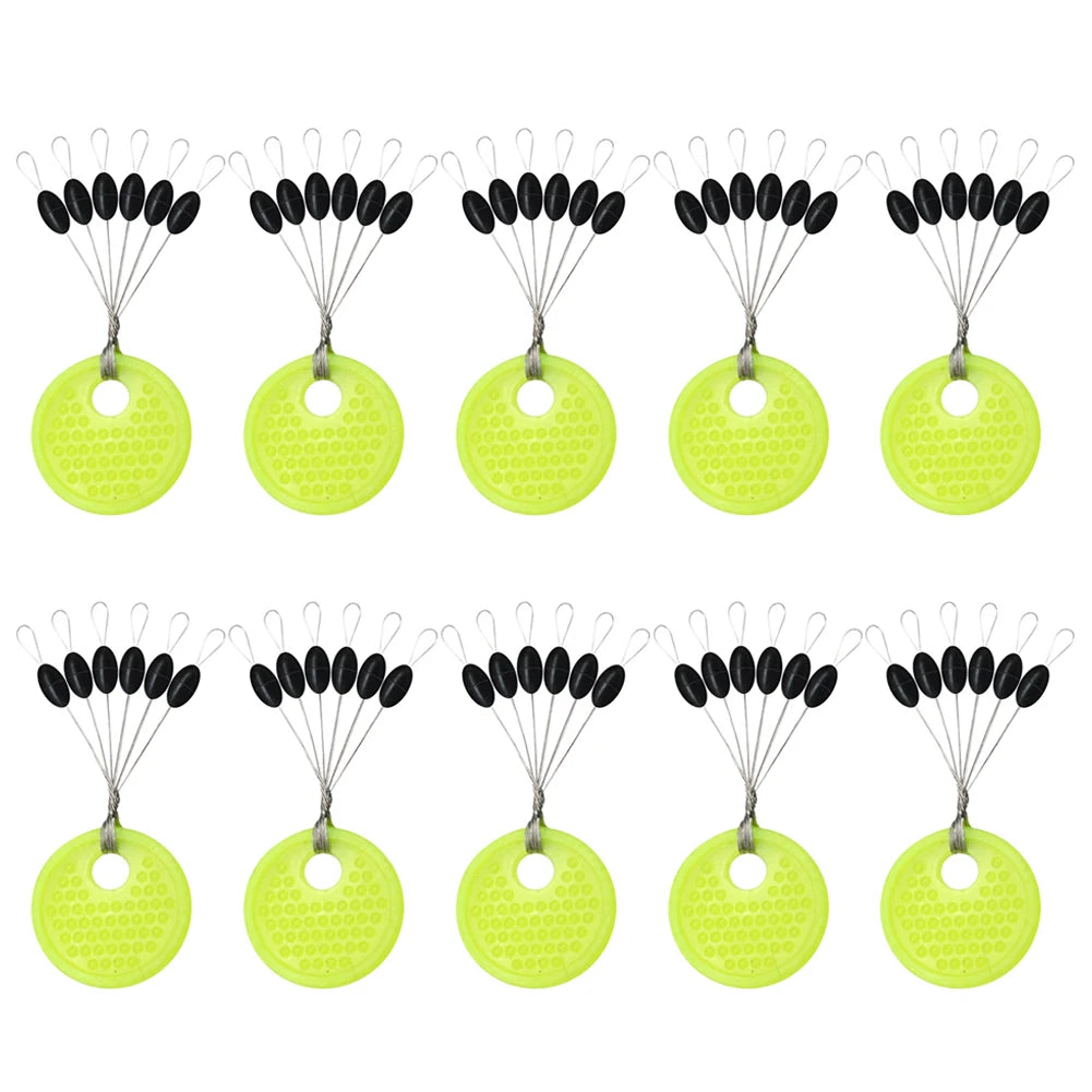 60pcs Rubber Space Beans – Carp Fishing Line Stoppers