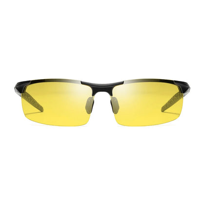 Men’s Polarized Night Vision Sunglasses – UV400 Day & Night Driving Glasses