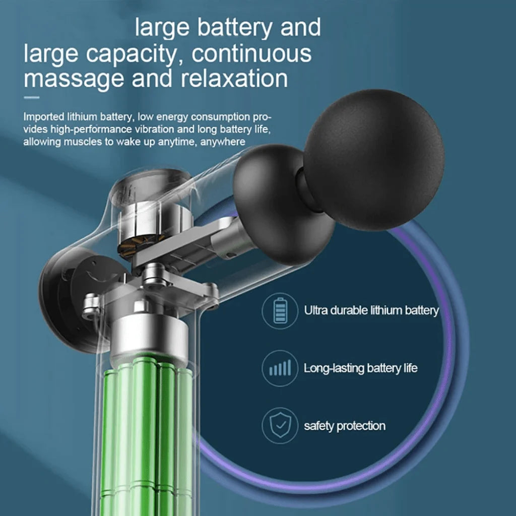 Portable Fascia Vibration Massage Gun – Deep Muscle Relaxation for Body, Neck & Back
