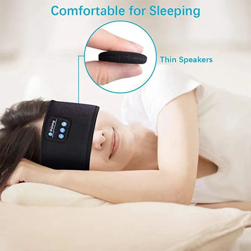 XMSJ Bluetooth 5.0 Wireless Headband Earphones – Active Noise-Cancellation, Sports & Sleep Friendly