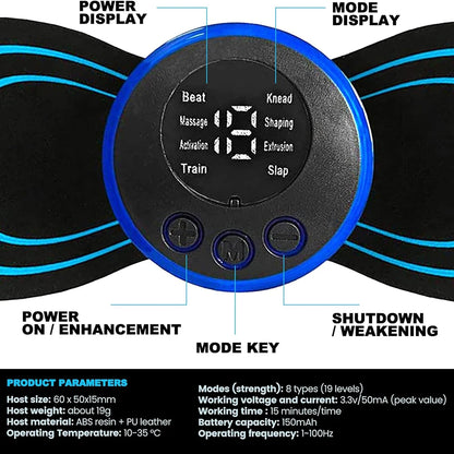 Electric EMS Neck Massager – Portable Pain Relief