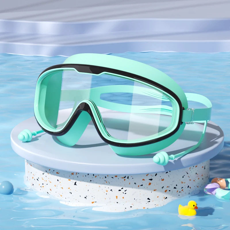 Kids Swimming Goggles – HD Anti-Fog Waterproof Swim Glasses for Boys and Girls