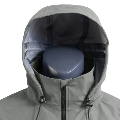 LKVER Men’s Waterproof Fly Fishing & Hiking Hooded Jacket – 3-Layer Breathable, Windproof Hardshell Coat