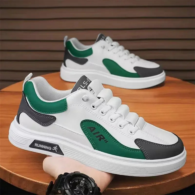 Trend 2025 Men’s Leather Low-Top Casual Shoes – Stylish & Comfortable