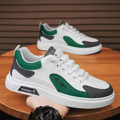 Trend 2025 Men’s Leather Low-Top Casual Shoes – Stylish & Comfortable
