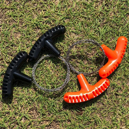 Portable Stainless Steel Wire Saw – Survival Tool for Camping & Outdoor Adventures