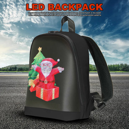 LED Advertising Backpack APP Control Portable Backpack Waterproof Outdoor Pixel Screen Bag for Men Women