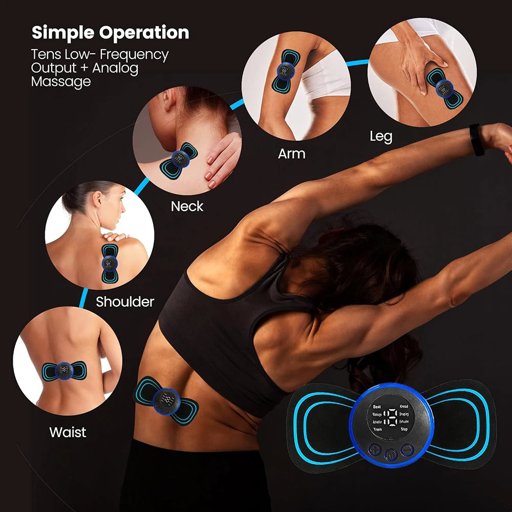 Electric EMS Neck Massager – Portable Pain Relief