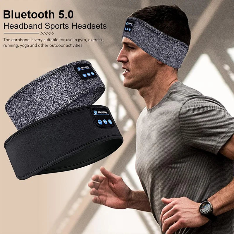 XMSJ Bluetooth 5.0 Wireless Headband Earphones – Active Noise-Cancellation, Sports & Sleep Friendly