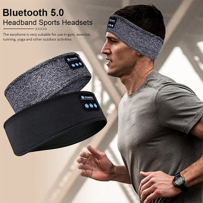 XMSJ Bluetooth 5.0 Wireless Headband Earphones – Active Noise-Cancellation, Sports & Sleep Friendly