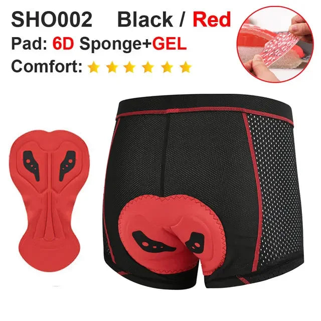 Men’s Cycling Shorts – Breathable, Quick-Dry, Anti-Sweat Polyester Shorts for Outdoor & Road Cycling