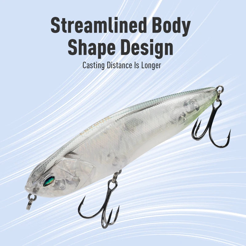 LEYDUN Z-Claw Floating Pencil Fishing Lure – Topwater Hard Bait