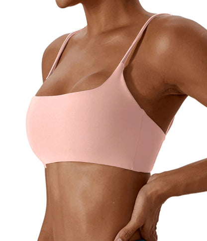 OVESPORT Nylon Sports Bra – Women's High-Performance Fitness & Yoga Top