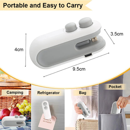 Mini Heat Bag Sealing Machine – Handheld Food Sealer for Snacks & Storage