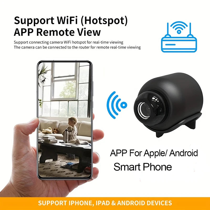 X5 Mini Camera – 1080P WiFi Surveillance with Night Vision