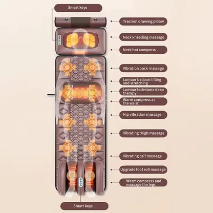 DAMEIDA HS-D5 Electric Massage Mattress – Full Body Vibrating & Heating Massager