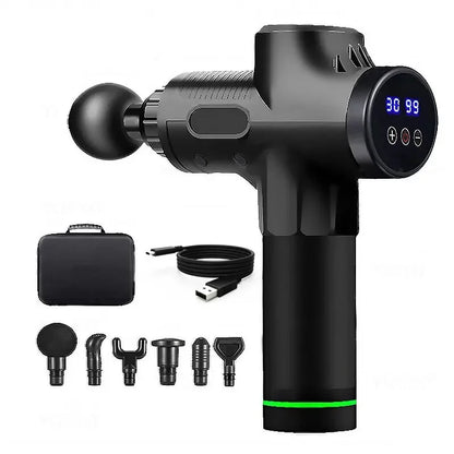 Portable Fascia Vibration Massage Gun – Deep Muscle Relaxation for Body, Neck & Back