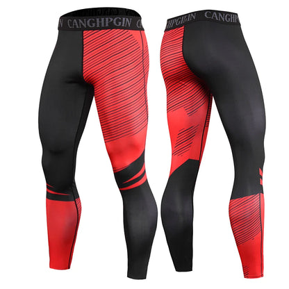 Men’s Compression Running Leggings Quick Dry Gym Fitness Training Sports Tights Pants