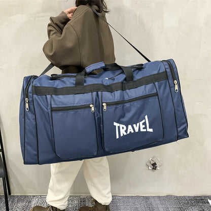 SCIONE Foldable Large-Capacity Travel Duffel Bag – Waterproof, Multifunctional Sports & Business Handbag (80L)