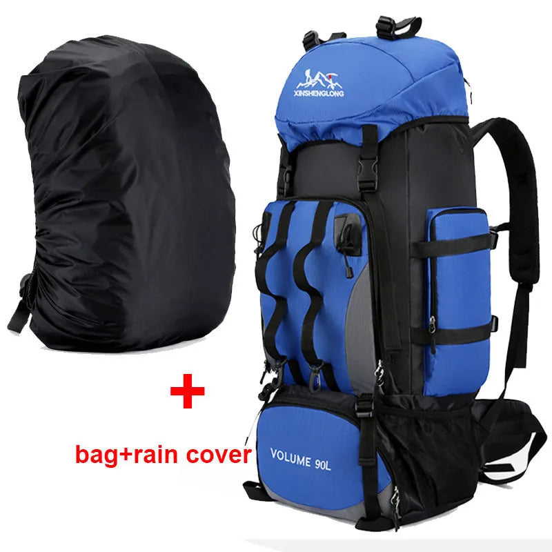 Scione 90L Waterproof Hiking & Camping Backpack – Large Capacity Trekking Bag for Men & Women