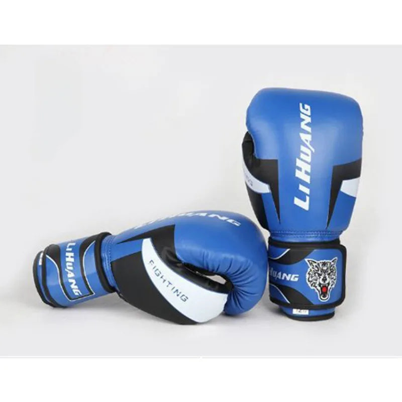 Kickboxing Gloves for Men & Women – PU Leather Muay Thai, Karate, MMA Training Gloves for Adults & Kids
