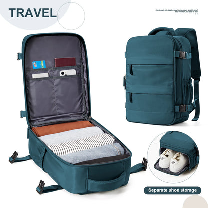 FLCC 40x20x25 cm Cabin Backpack – Unisex Travel, Laptop, and Hand Luggage