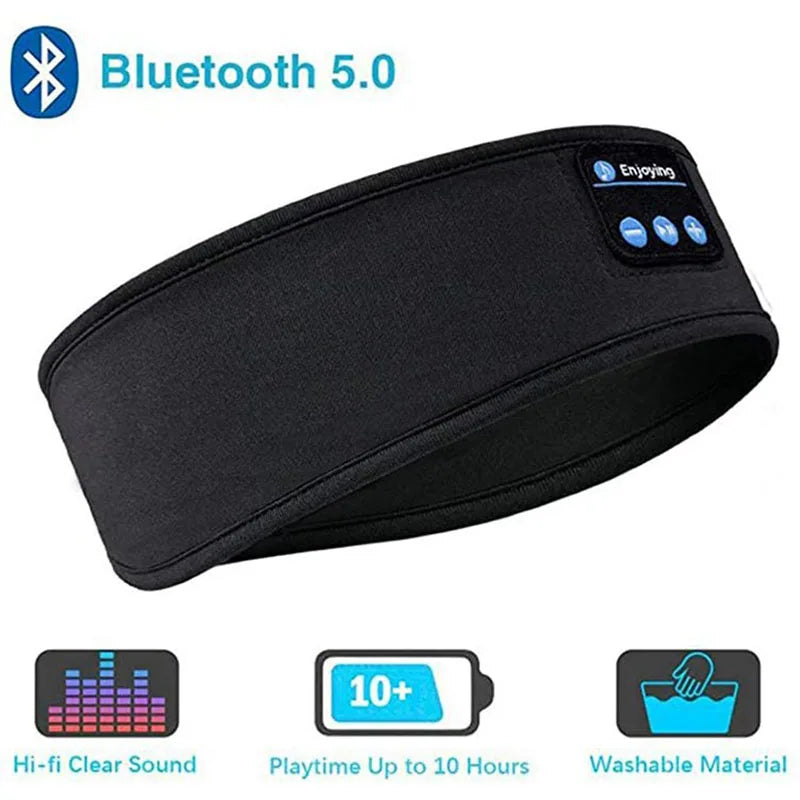 XMSJ Bluetooth 5.0 Wireless Headband Earphones – Active Noise-Cancellation, Sports & Sleep Friendly