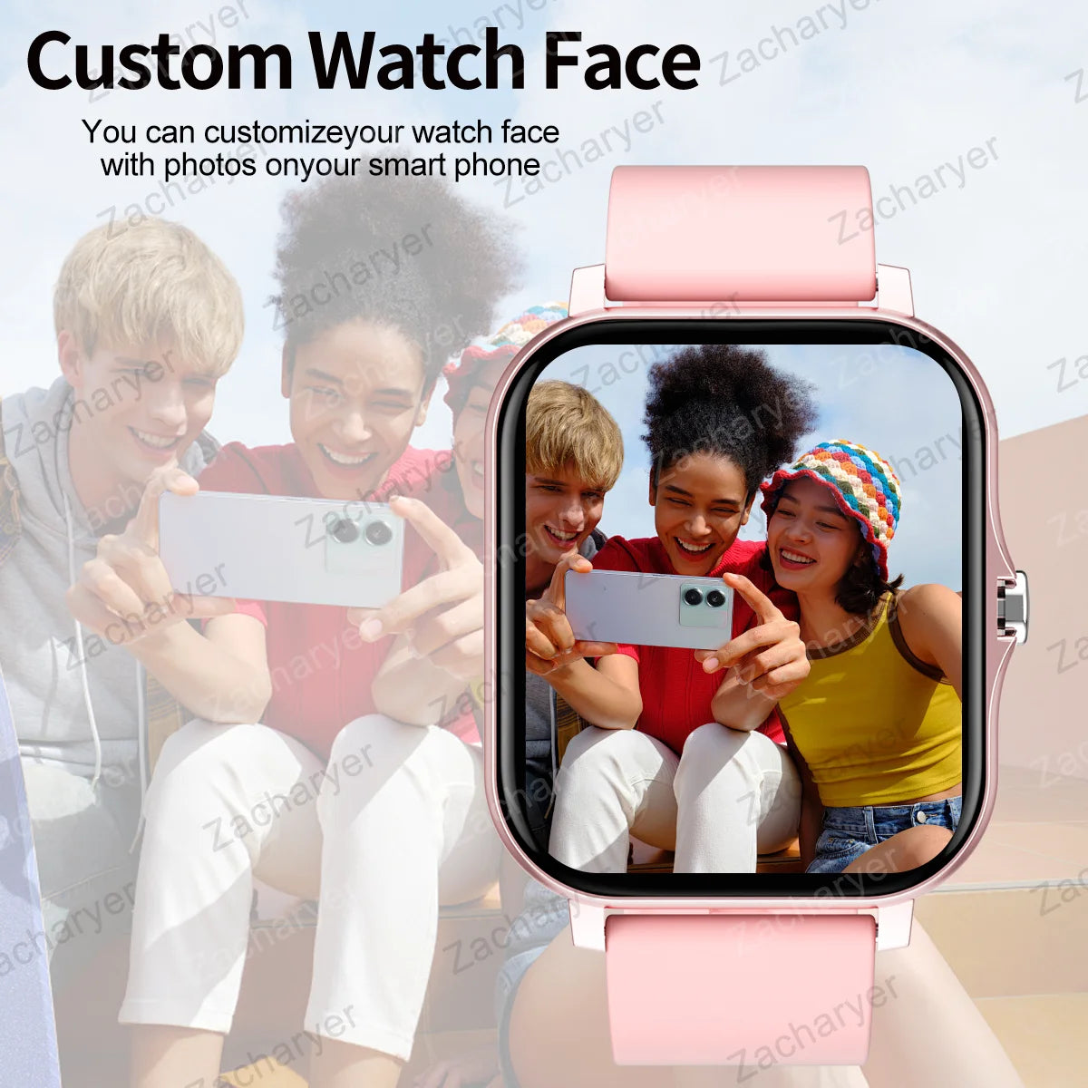 Wireless call function, compatible with Android and iPhone, sports watch, a variety of sports fitness tracking, application cont