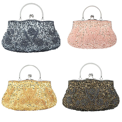 Clutch Bags With Exquisite Beads Embroidered Patterns Retro Elegant Handbag Wedding Party Shopping Gifts Portable Mini Wallets