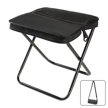Foldable Backpack Stool | Portable Outdoor Folding Chair with Carry Bag