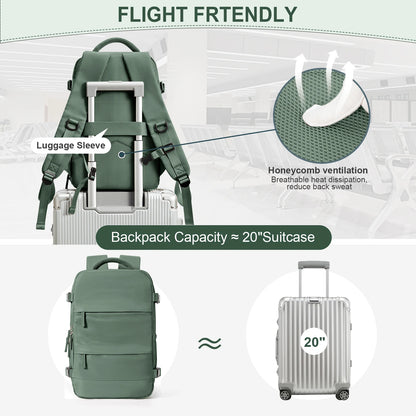 FLCC 40x20x25 cm Cabin Backpack – Unisex Travel, Laptop, and Hand Luggage