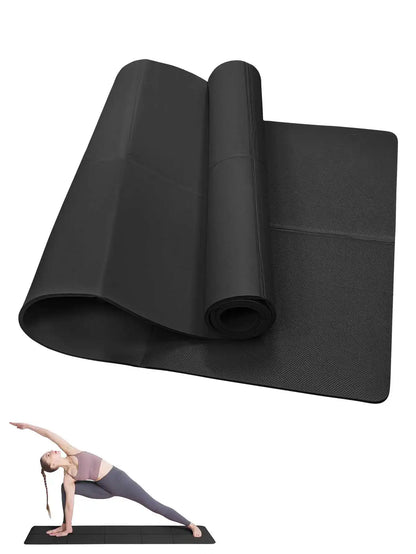Non-Slip Yoga & Pilates Fitness Mat – 3/4/6mm Thick Exercise Cushion for Home & Gym