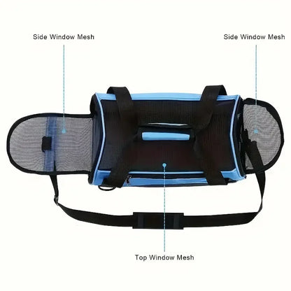 Soft-Sided Pet Carrier Bag | Portable & Foldable Travel Carrier for Cats, Dogs & Puppies