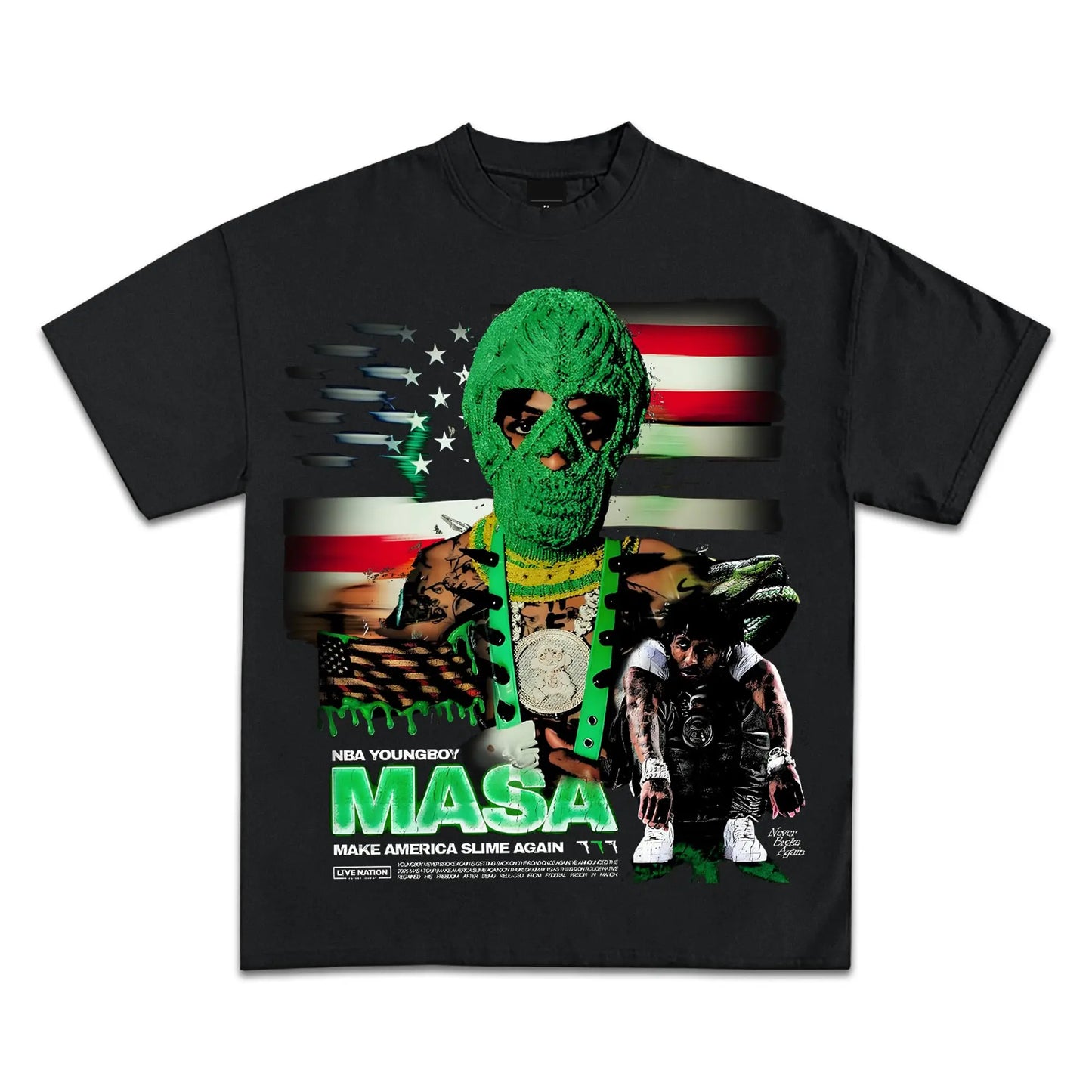 Youngboy Never Broke Again Graphic T-Shirts Premium Quality Heavyweight Shirts for Adults & Kids Summer Streetwear Harajuku Tops